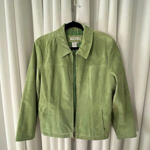 Wasabi Green Suede Jacket
